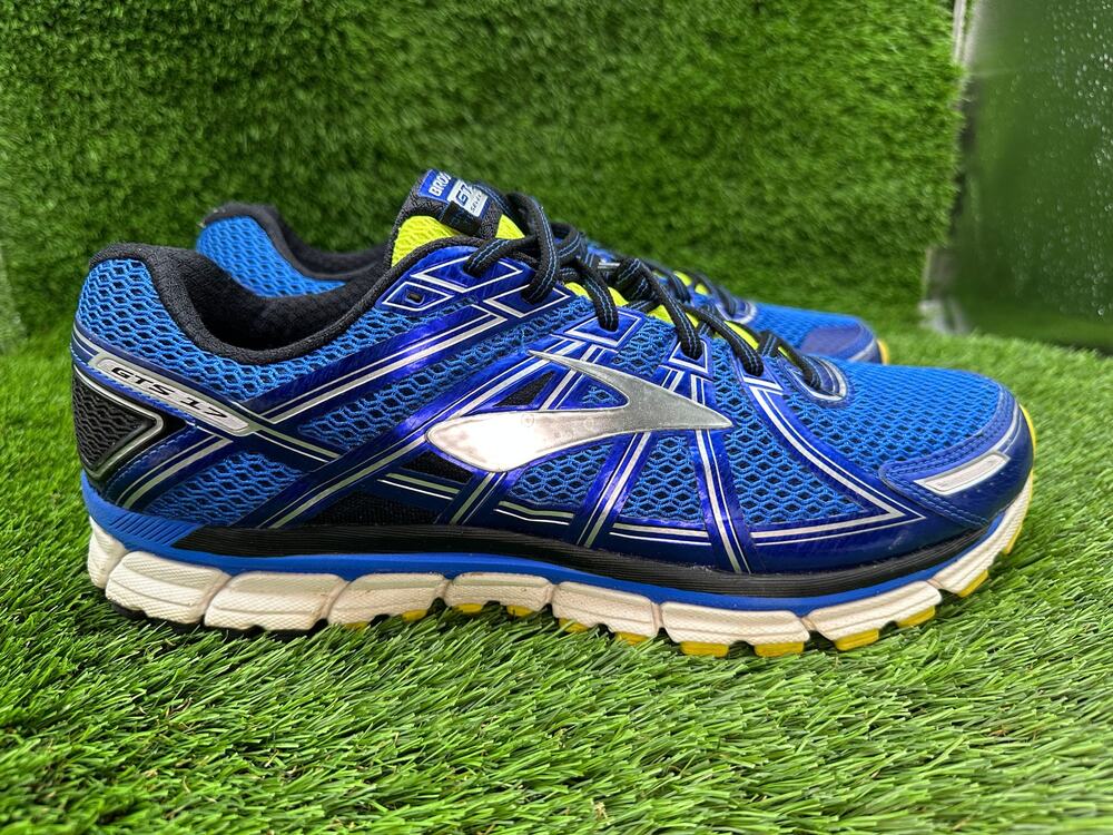 Brooks Adrenaline GTS 17 1102412E453 Athletic Sneaker Mens 14 Blue Mesh Training